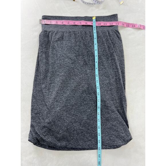 Lululemon Boulevard Bliss Short Skirt Heather Gray Stretch Travel Vacation Easy - Picture 7 of 7